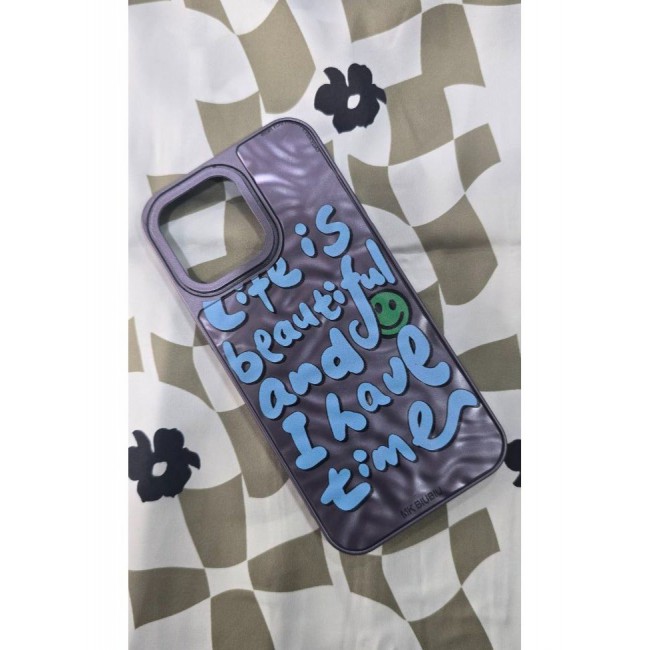 CATANES Letter Phone Case Cover for Apple iPhone 14 Pro Max Purple-1