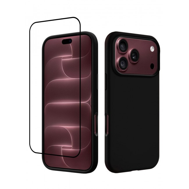 CATANES 2 Pack Silicone Case Designed for iPhone 18 Pro Max - Soft Liquid Silicone Slim Shockproof Protective Back Cover - Black
