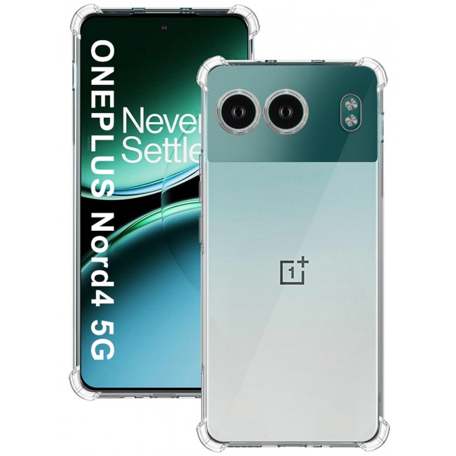 CATANES OnePlus Nord 4 5G Case Cover TPU Clear Protective Case Rugged Shockproof and Durable Back Cover