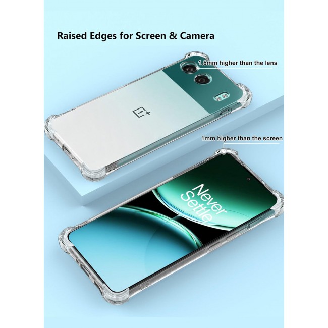 CATANES OnePlus Nord 4 5G Case Cover TPU Clear Protective Case Rugged Shockproof and Durable Back Cover
