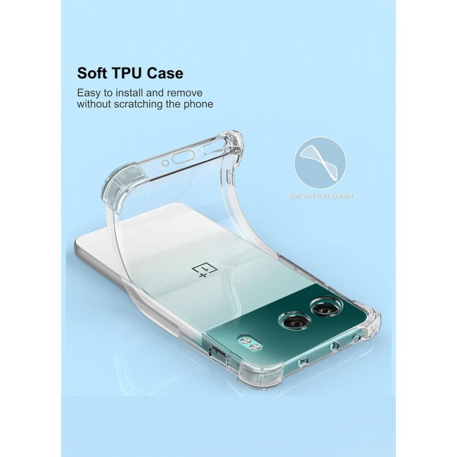 CATANES OnePlus Nord 4 5G Case Cover TPU Clear Protective Case Rugged Shockproof and Durable Back Cover