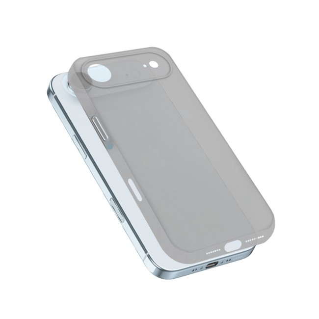 CATANES Air Skin Frosted Matte Case for iPhone 17 Air - Stylish Ultra Slim Back Cover - Natural Titanium