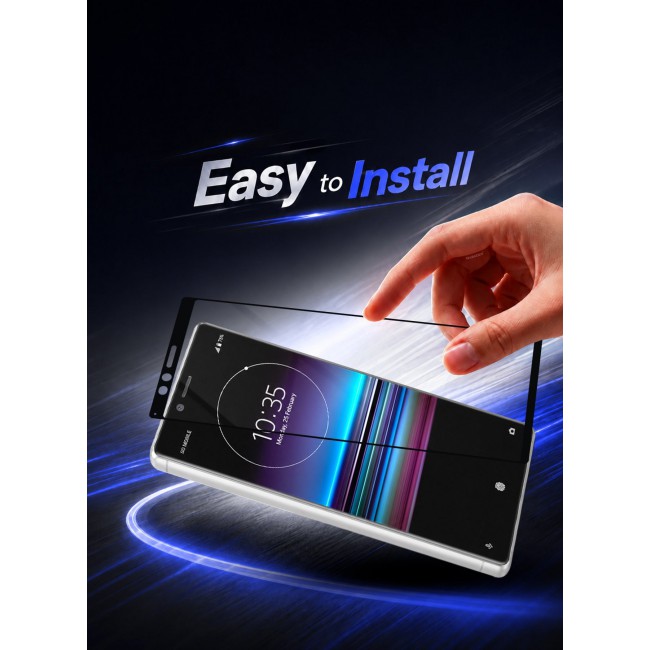 CATANES Screen Protector for Sony Xperia 1 Tempered Glass, Scratch-Resistant, 9H Hardness High-Definition Clear Guard, Black Side