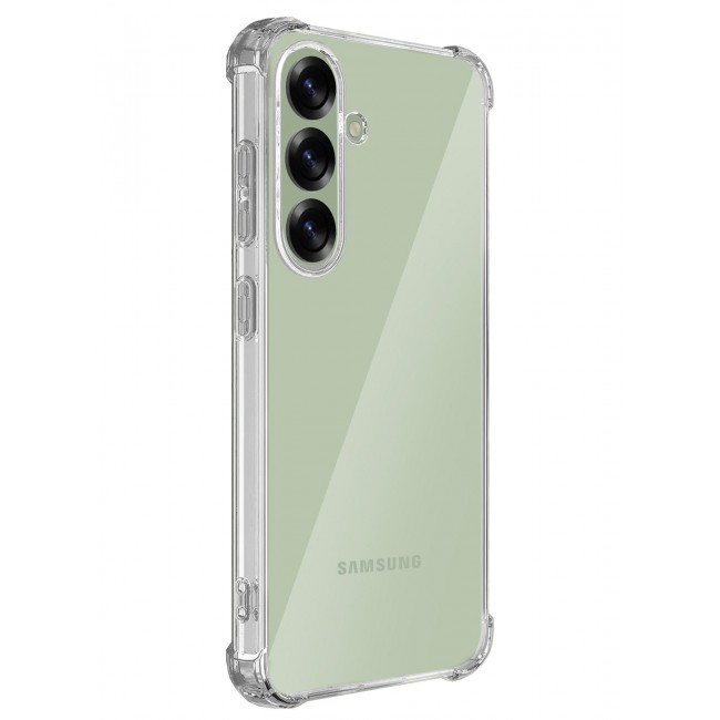CATANES (for Samsung Galaxy S25) 2Packs, Gorilla Clear Protective Case Rugged Shockproof and Durable with 1 Shockproof 3D Screen Protector