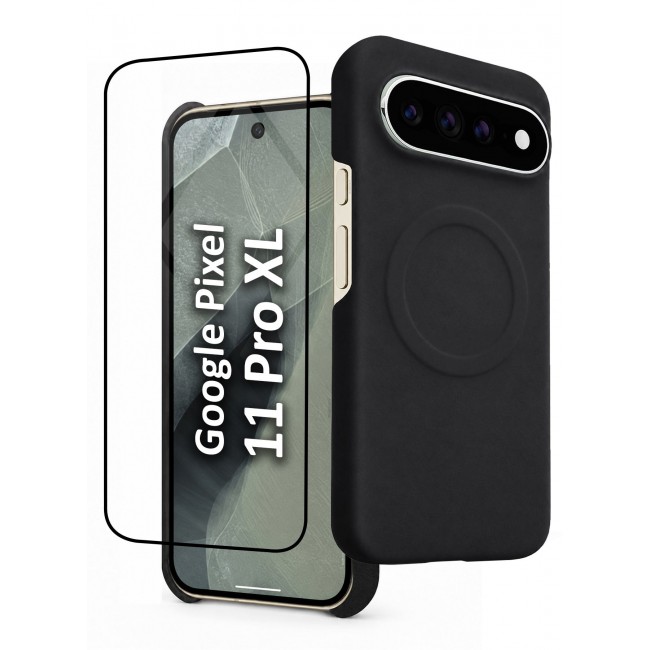 CATANES 2 Pack Premium Alcantara Case for Google Pixel 11 Pro XL Magnetic Shockproof Slim Cover - Black