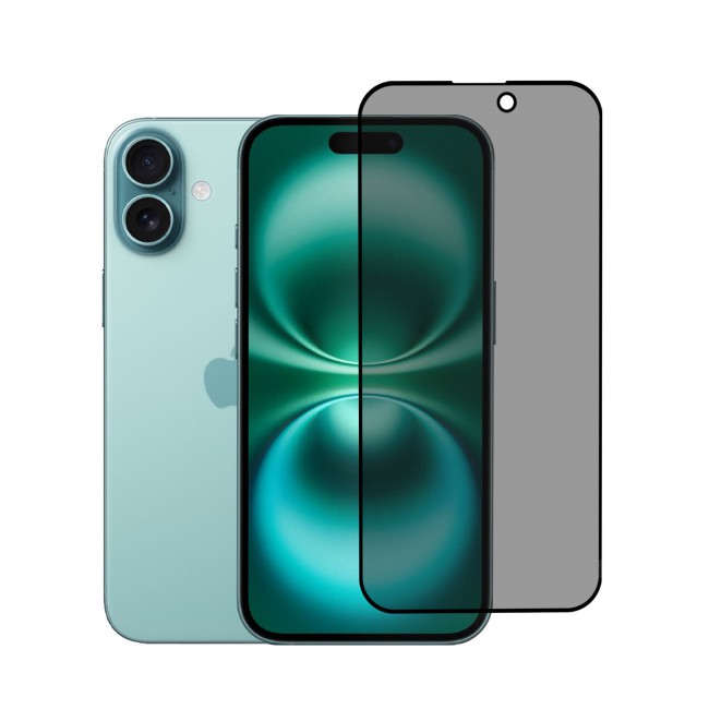 CATANES ( for iPhone 16 ) Privacy Screen Protector, Anti Spy Private Tempered Glass Film, Case Friendly 9H Hardness Screen Protector