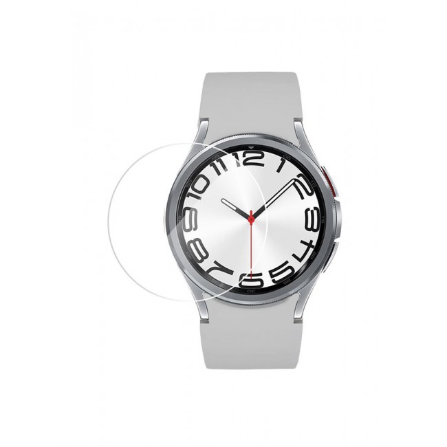 CATANES Samsung Galaxy Watch6 Classic 43mm Screen Protector Waterproof Tempered Glass Screen Protector High-Definition Transparent Film Hydrophobic and Oleophobic Screen