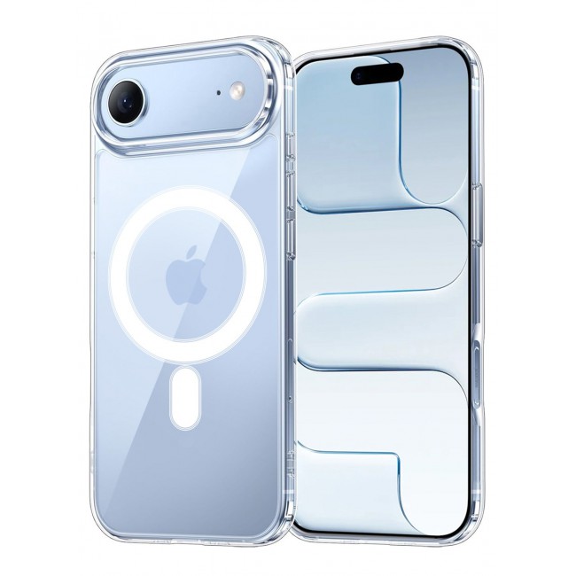 CATANES 2 Pack Clear Magnetic Case for iPhone 17 Air - Transparent Shockproof Protective Cover with MagSafe Compatibility