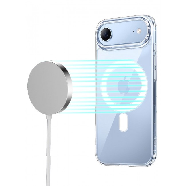 CATANES 2 Pack Clear Magnetic Case for iPhone 17 Air - Transparent Shockproof Protective Cover with MagSafe Compatibility