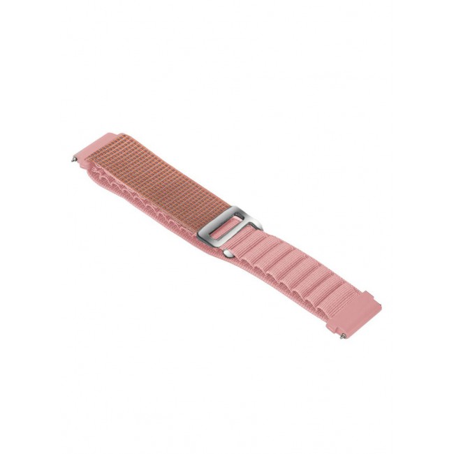 CATANES Alpine Loop Band 20mm Nylon Woven Sport Watch Strap Compatible with Galaxy Watch5 Pro/Galaxy Watch5/Galaxy Watch4/Galaxy Watch4 Classic/Galaxy Watch3/ Galaxy Watch Active 2/Galaxy Watch Active Pink