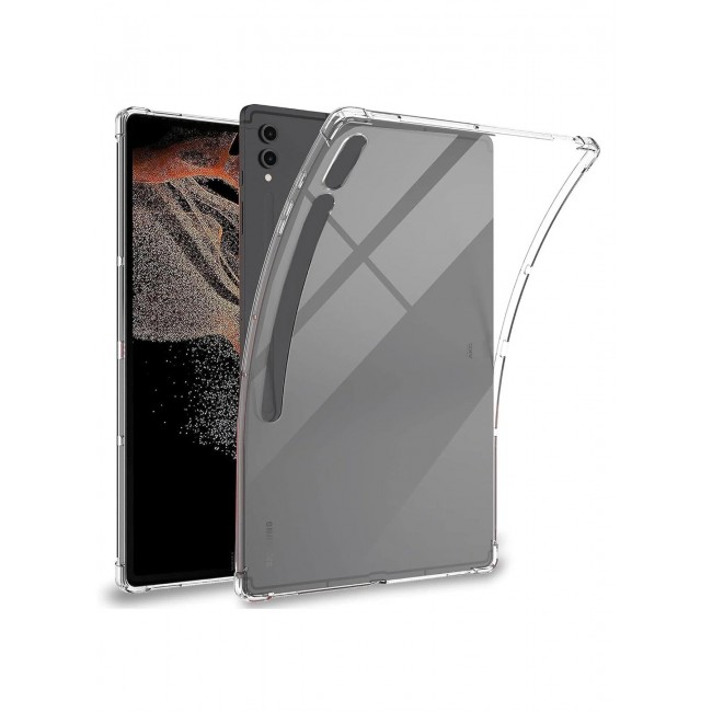 CATANES For Samsung Galaxy Tab S8 Ultra Transparent TPU Bumper Protective Case