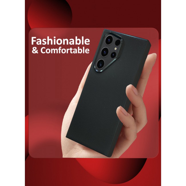 CATANES Samsung Galaxy S23 Ultra Vegan Leather Case Cover, Slim Fit, Raised Edges for Camera and Screen Protection