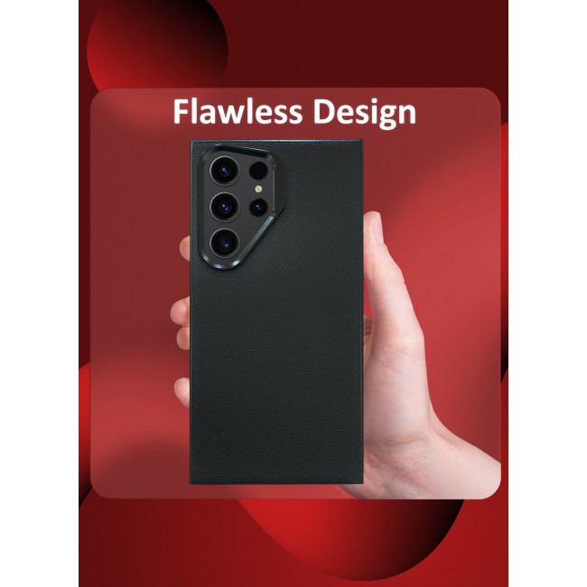CATANES Samsung Galaxy S23 Ultra Vegan Leather Case Cover, Slim Fit, Raised Edges for Camera and Screen Protection