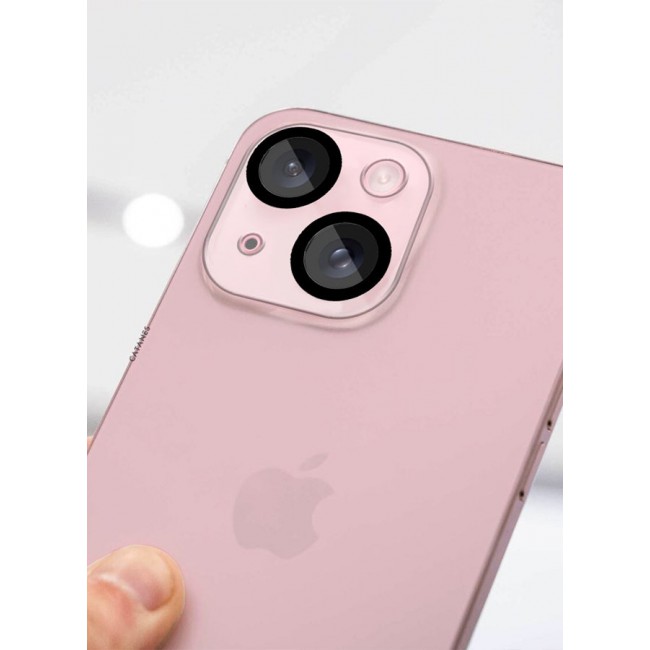 CATANES iPhone 15 Plus Camera Lens Protector Tempered Glass 9H Hardness Ultra HD Anti-Scratch Easy to Install Case Friendly Full Coverage Guard Black