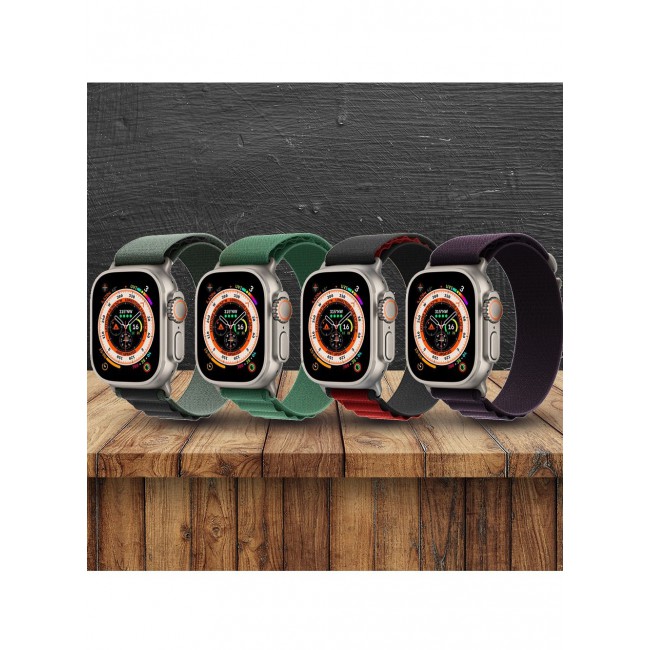 CATANES 4 Pack For Apple Watch Band 49mm 45mm 44mm 42mm Alpine Loop Band Women Men Adjustable with Metal G-Hook Strap for iWatch Ultra Series SE 8/7/6/5/4/3/2/1 Multicolour