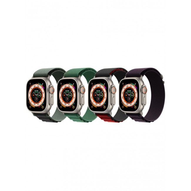 CATANES 4 Pack For Apple Watch Band 49mm 45mm 44mm 42mm Alpine Loop Band Women Men Adjustable with Metal G-Hook Strap for iWatch Ultra Series SE 8/7/6/5/4/3/2/1 Multicolour