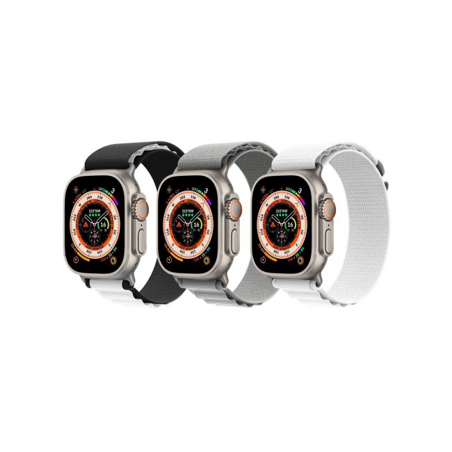 CATANES 3 Pack For Apple Watch Band 49mm 45mm 44mm 42mm Alpine Loop Band Women Men Adjustable with Metal G-Hook Strap for iWatch Ultra Series SE 8/7/6/5/4/3/2/1 Multicolour