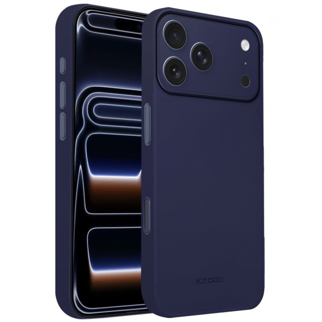 KZDOO 2 Packs Air Skin Case Cover for Apple iPhone 17 Pro - Sturdy Back Cover - Durable Thin Case - Drop Protection Cover with 3D Screen Protector - Blue