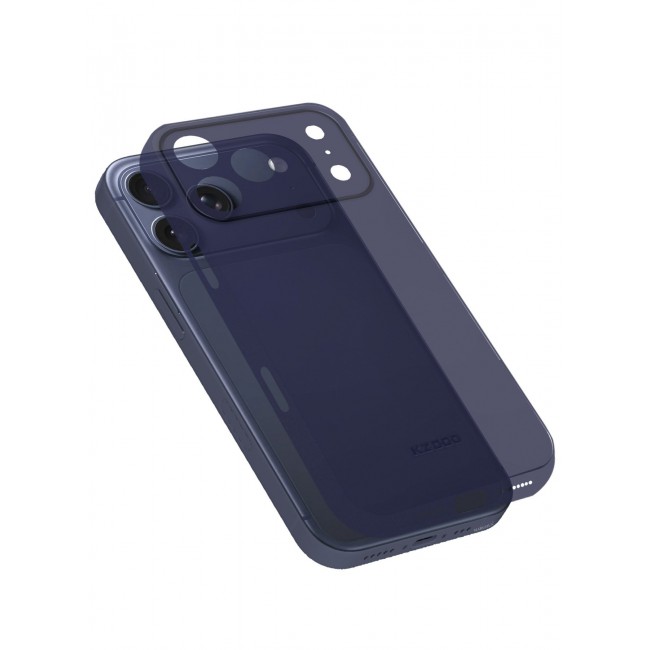 KZDOO 2 Packs Air Skin Case Cover for Apple iPhone 17 Pro - Sturdy Back Cover - Durable Thin Case - Drop Protection Cover with 3D Screen Protector - Blue