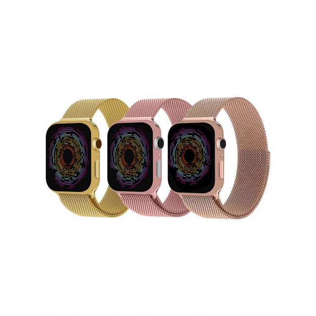 CATANES 3 Pack Stainless Steel Milanese Loop Compatible with Apple Watch Band 38mm 40mm 41mm men and women Mesh Loop Magnetic Clasp Replacement for iWatch Bands Series 7 SE 6 5 4 3 2 1