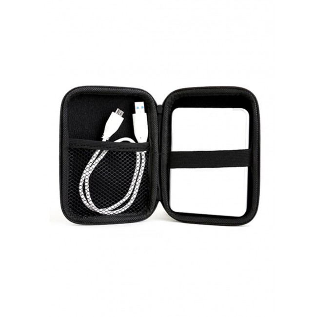 CATANES Carrying Case for External Hard Drive Electronics Accessories EVA Travel Tech Organizer Shockproof Bag 15x10x4.5cm