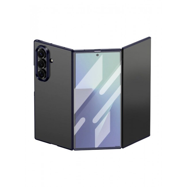 CATANES Kickstand Flip Case Plsin for Samsung Galaxy Z TriFold – Fabric Texture, Shockproof and Camera Protection, Black