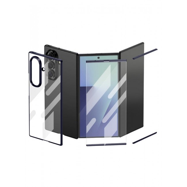 CATANES Kickstand Flip Case Plsin for Samsung Galaxy Z TriFold – Fabric Texture, Shockproof and Camera Protection, Black