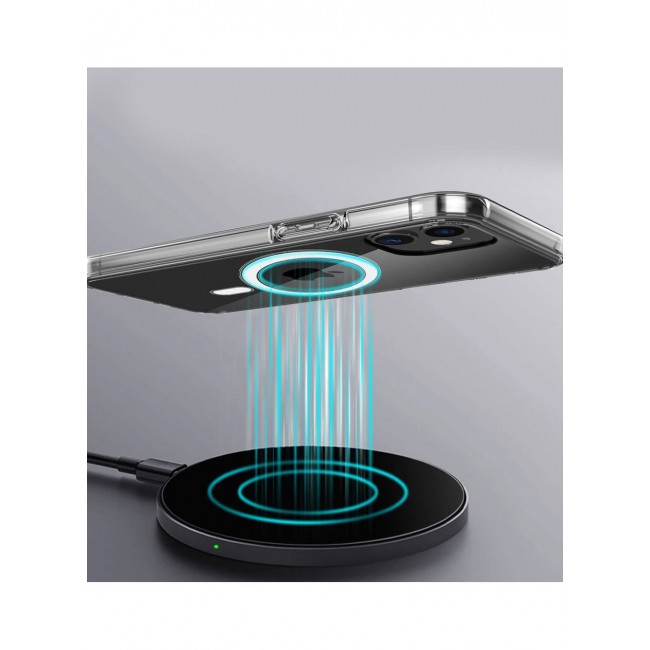 CATANES iPhone 12 Clear Case with Magsafe Magnetic Wireless Charging Compatible Transparent Cover