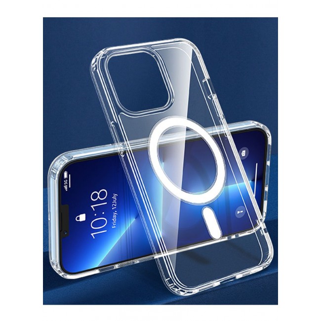 CATANES iPhone 12 Clear Case with Magsafe Magnetic Wireless Charging Compatible Transparent Cover
