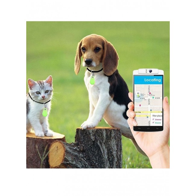 CATANES Smart Tag itag Bluetooth Tracker Key Finder Locator for Phone Key Item Pets Children Green