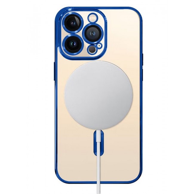 CATANES iPhone 13 Pro Clear Case with MagSafe Wireless Charging Compatible Back Cover with Electroplating Shockproof