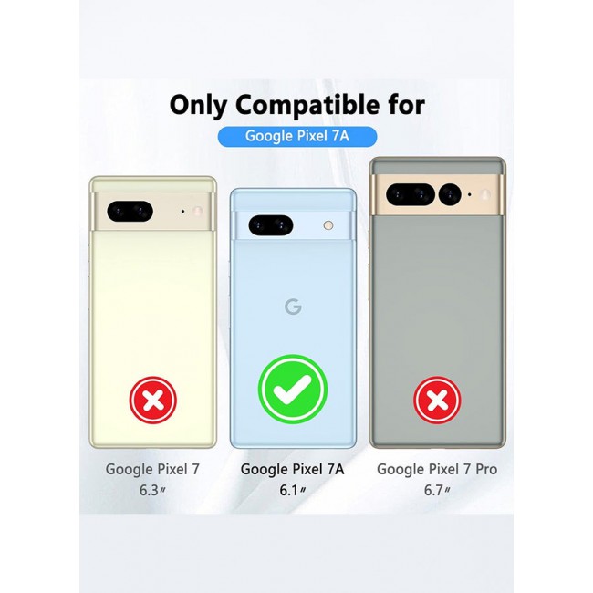 CATANES Camera Lens Protector for Google Pixel 7a Back Camera Lens Screen Protector Film Anti-Scratch HD Tempered Glass Protector Black