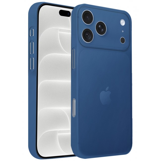 CATANES 2 Pack Air Skin Frosted Matte Case for iPhone 18 Pro Max with Camera Frame Protection - Stylish Ultra Slim Back Cover - Deep Blue