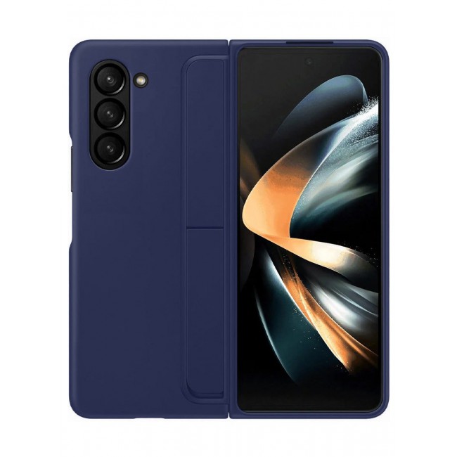 CATANES Samsung Galaxy Z Fold 5 Case with Pen Holder S-Pen included Hard Ultra Protective and Anti Shock Case Cover Blue