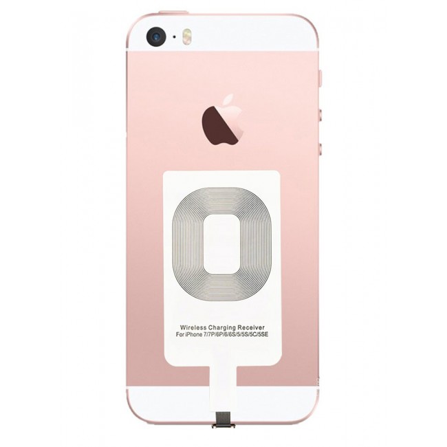 CATANES iPhone 5SE Wireless Charging Receiver 5V 800mAh Wireless Charger Adapter Plug and Play Fast Charging Qi Receiver