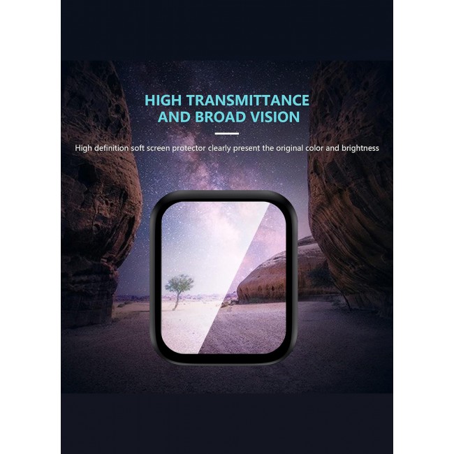 CATANES 3-Pack Tempered Glass Screen Protector for Apple Watch 44mm Series 7 – 9H Anti-Scratch Ultra-Thin Protective Film Cover Clear Color