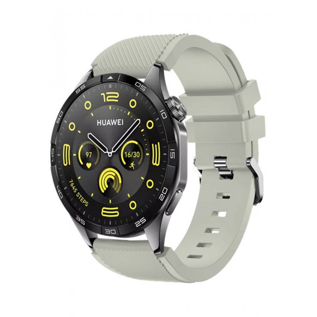 CATANES (for Huawei GT4 22mm) Silicone Strap,Sport Wristband Strap Adjustable Silicone Sport Band Grey