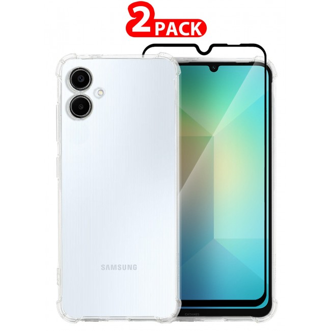 CATANES 2-Pack TPU Case and Screen Protector for Samsung Galaxy A06 5G Clear Color