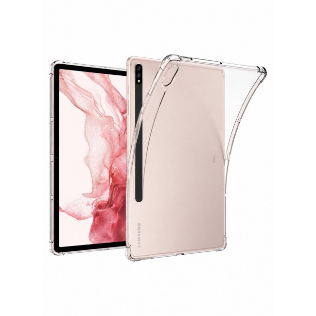 CATANES For Samsung Galaxy Tab S8 Plus Transparent TPU Bumper Protective Case
