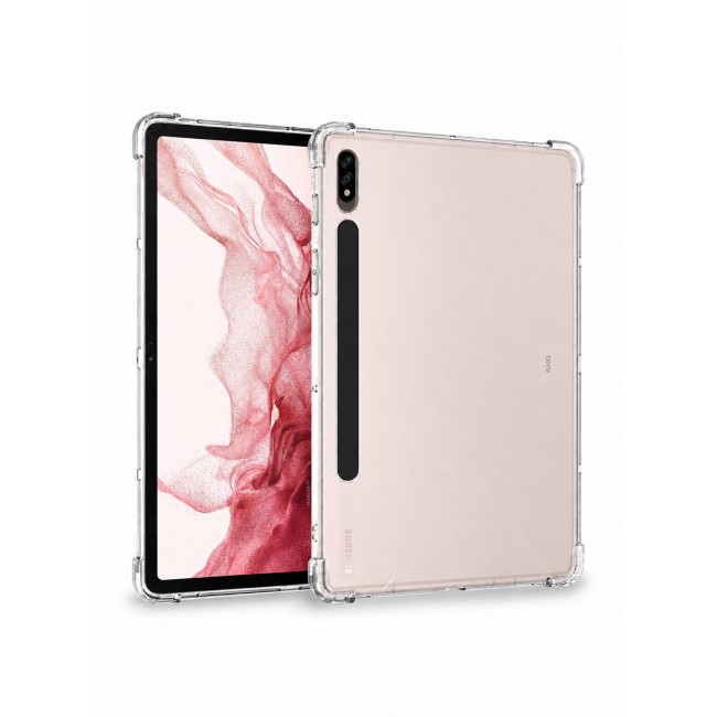 CATANES For Samsung Galaxy Tab S8 Plus Transparent TPU Bumper Protective Case