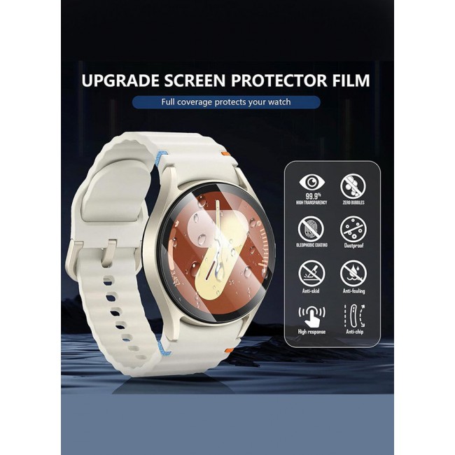 CATANES (for Samsung Galaxy Watch 7 44mm) 2 Pack Screen Protector Tempered Glass Anti-Scratch 9H Ultra-thin Screen Protector Protective Film Cover Accessories
