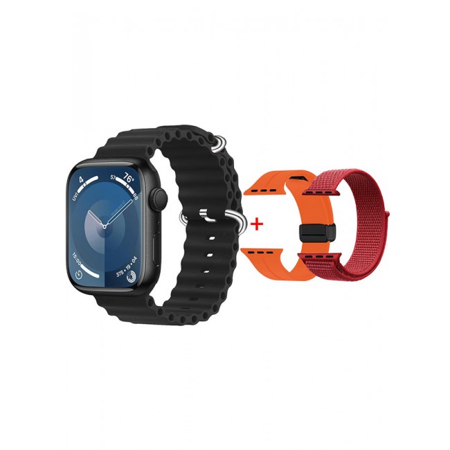 CATANES Smart Watch Fitness Tracker 44mm for Android and Ios with 3 Replacement Bands and Charging Cable - Multicolour 5