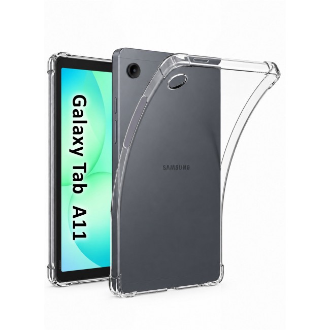CATANES For Samsung Galaxy Tab A11 Transparent TPU Bumper Protective Case