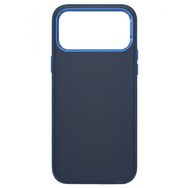 CATANES Vegan Leather Case for iPhone 18 Pro Max Protective Shockproof Back Cover - Blue
