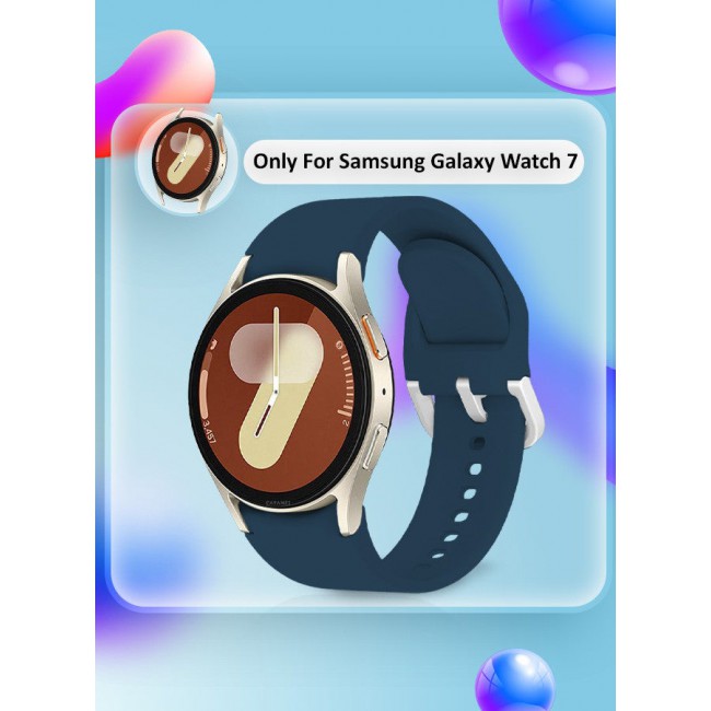 CATANES (for Samsung Galaxy Watch 7) Silicone Sport Band Durable and Sport Design for Men Women Dark Blue