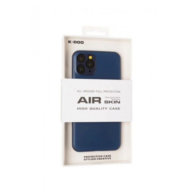 KZDOO Air Skin Case Ultra Slim Back Cover Skin for iphone 11 Pro Frosted Anti Slip Full Coverage Blue