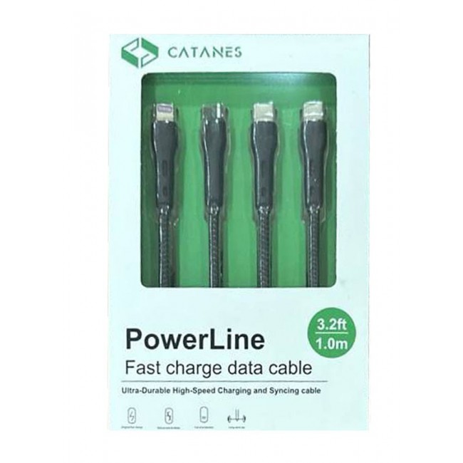 CATANES 3 in 1 Data Cable Fashion Style Fast Charging Data Cable Triple USB Cable Extension Cable 1M