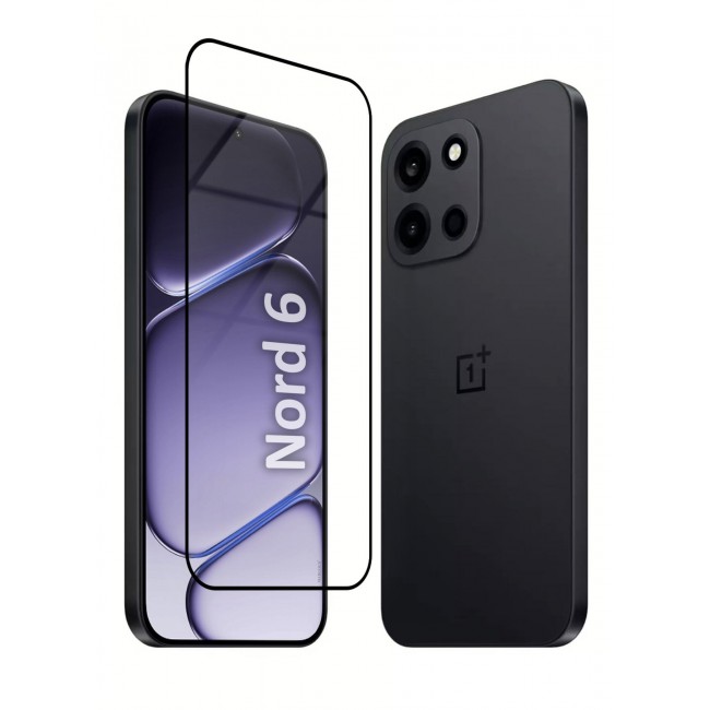 CATANES Screen Protector for OnePlus Nord 6 (2026), 9H Full Coverage Tempered Glass, 2.5D Curved Edge, Anti-Fingerprint & Shatter-Proof Screen Guard for OnePlus Nord 6