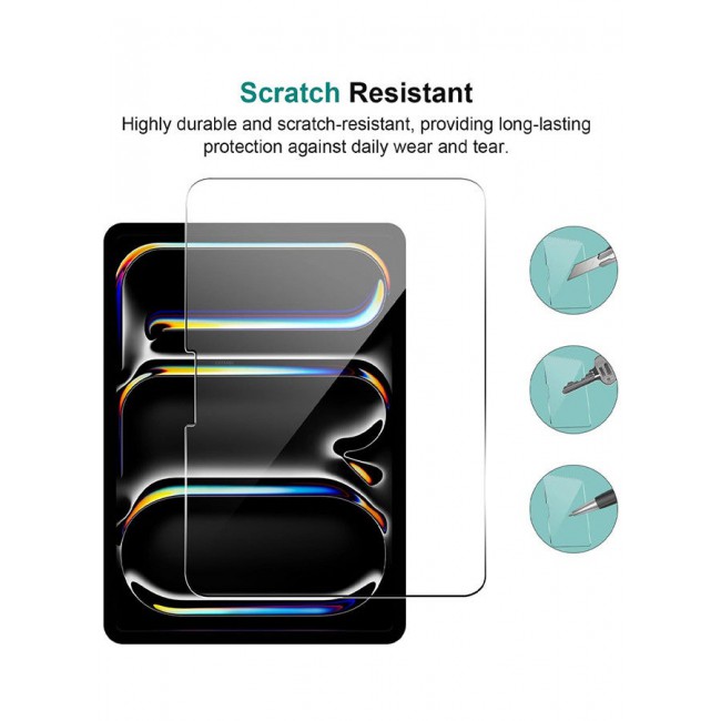 CATANES 2PCS Screen Protector for iPad Pro 11-Inch M5/M4 -2024, 9H Tempered Glass Film, HD Clear