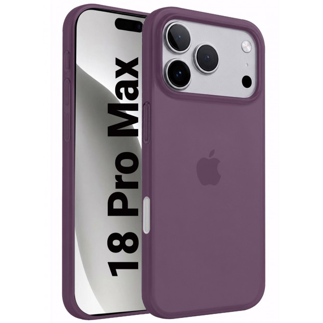 CATANES Air Skin Frosted Matte Case for iPhone 18 Pro Max - Stylish Ultra Slim Back Cover - Burgundy